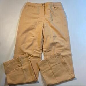 St. John Sport Size 10 Peach Denim Sorbet‎ Straight Leg High Rise Jeans